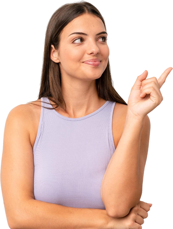 Imagem de uma senhora a apontar para o formulário da página de contactos da controsol